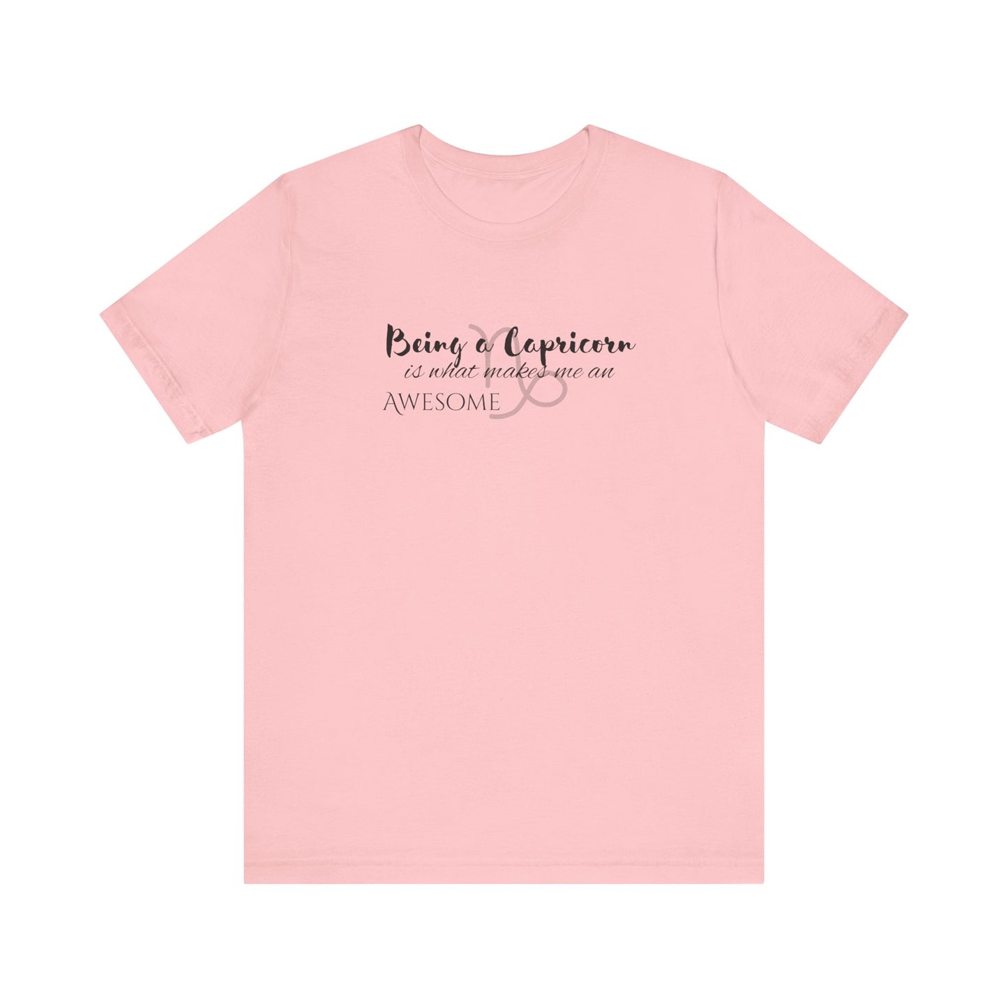 Awesome Unisex Capricorn Tshirt | Horoscope Profession Tee Pink