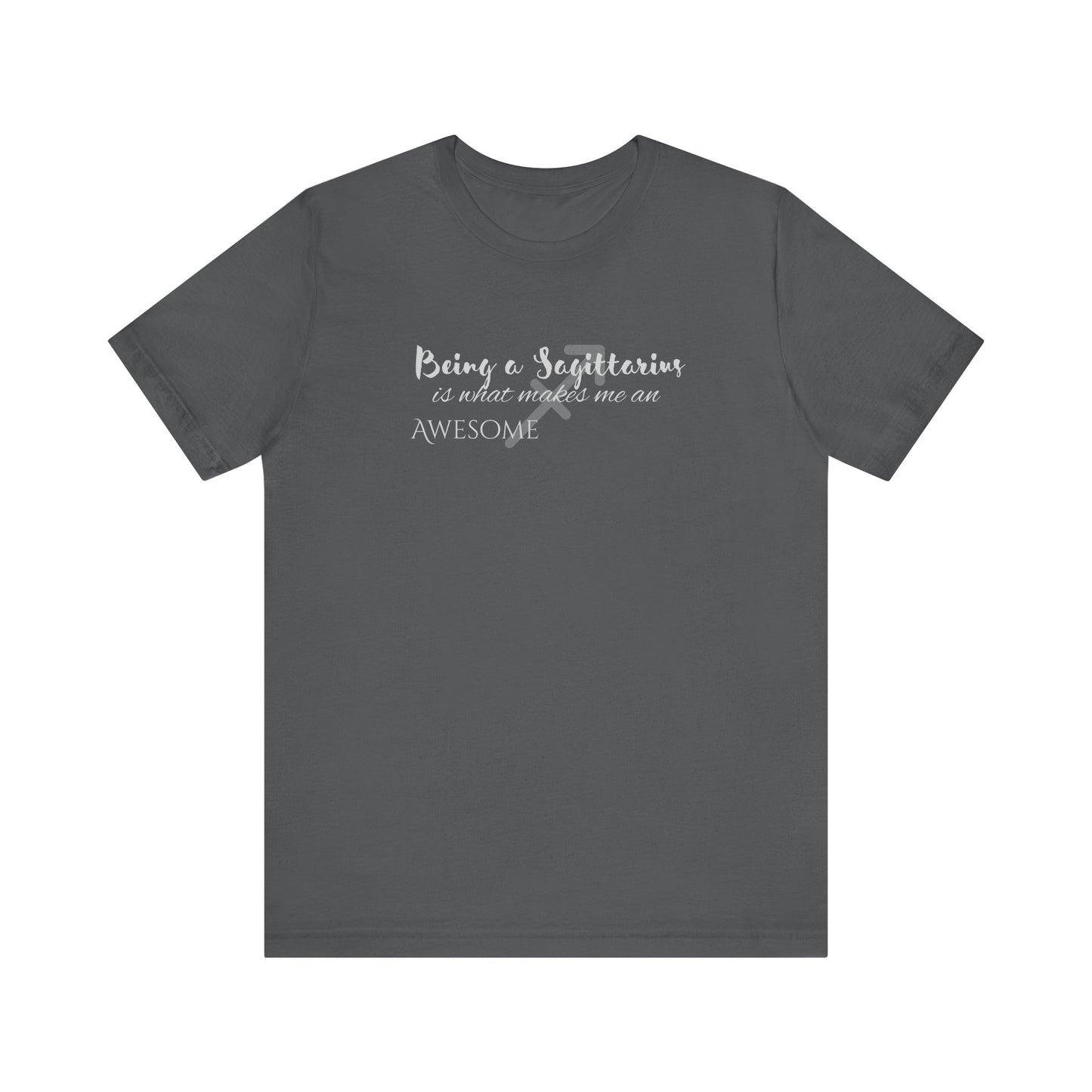 Awesome Unisex Sagittarius Tshirt | Horoscope Profession Tee Asphalt