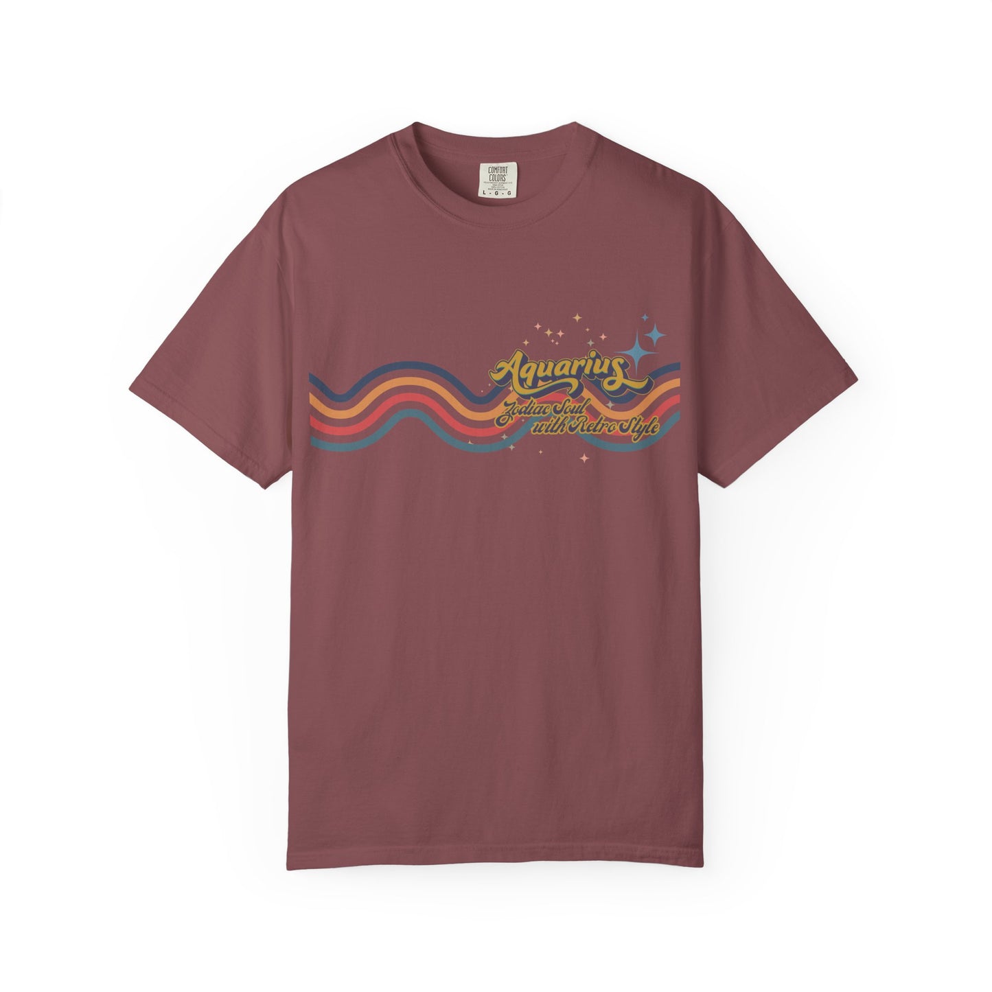 Aquarius Retro T-Shirt – Zodiac Soul Astrology Shirt for Aquarius Lovers Brick
