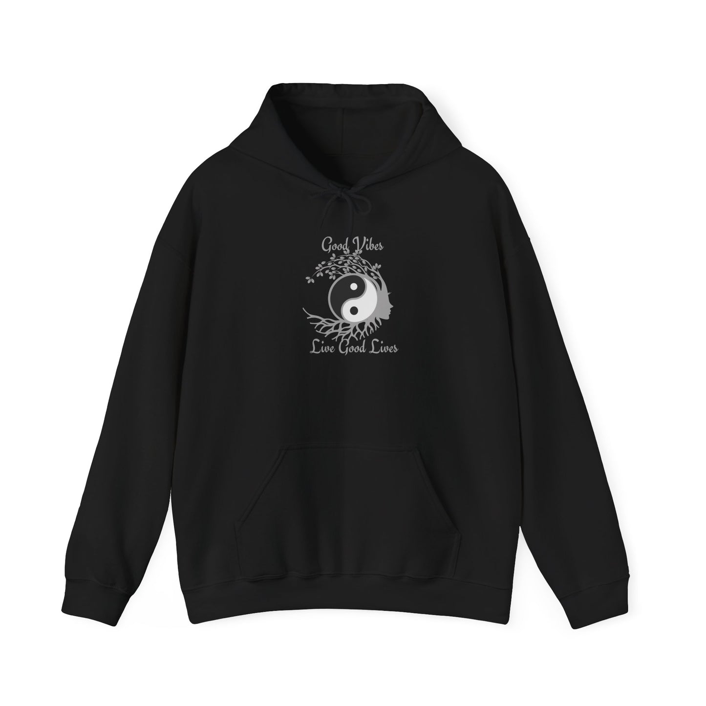 Good Vibes Hoodie – Manifestation & Mindfulness Apparel Black