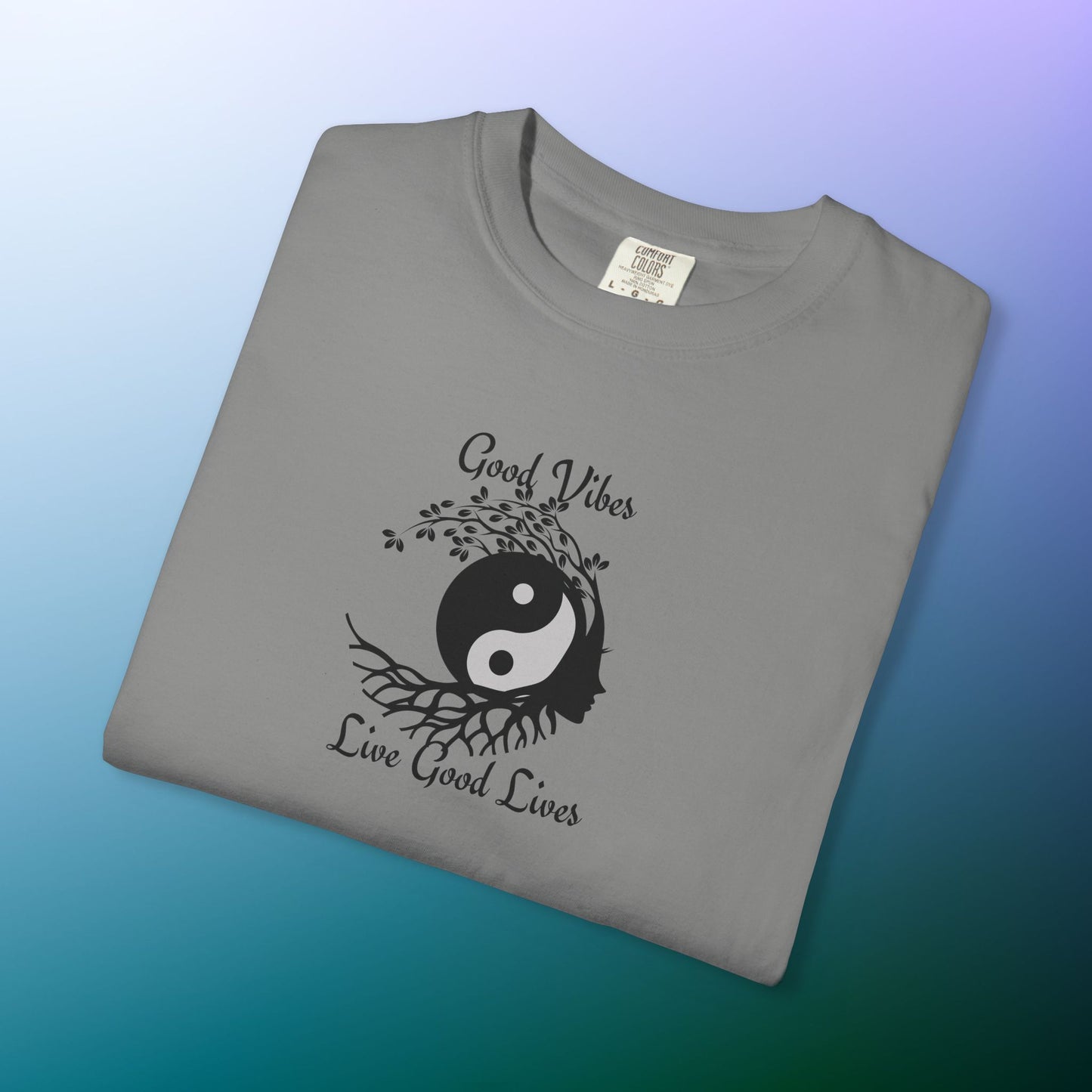 Good Vibes Live Good Lives T-Shirt – Yin Yang Tree of Life Tee