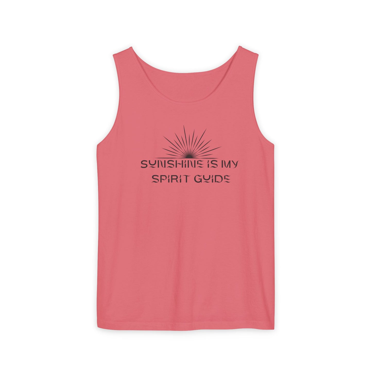 Sunshine Is My Spirit Guide Tank Top – Spiritual Unisex Summer Shirt Watermelon