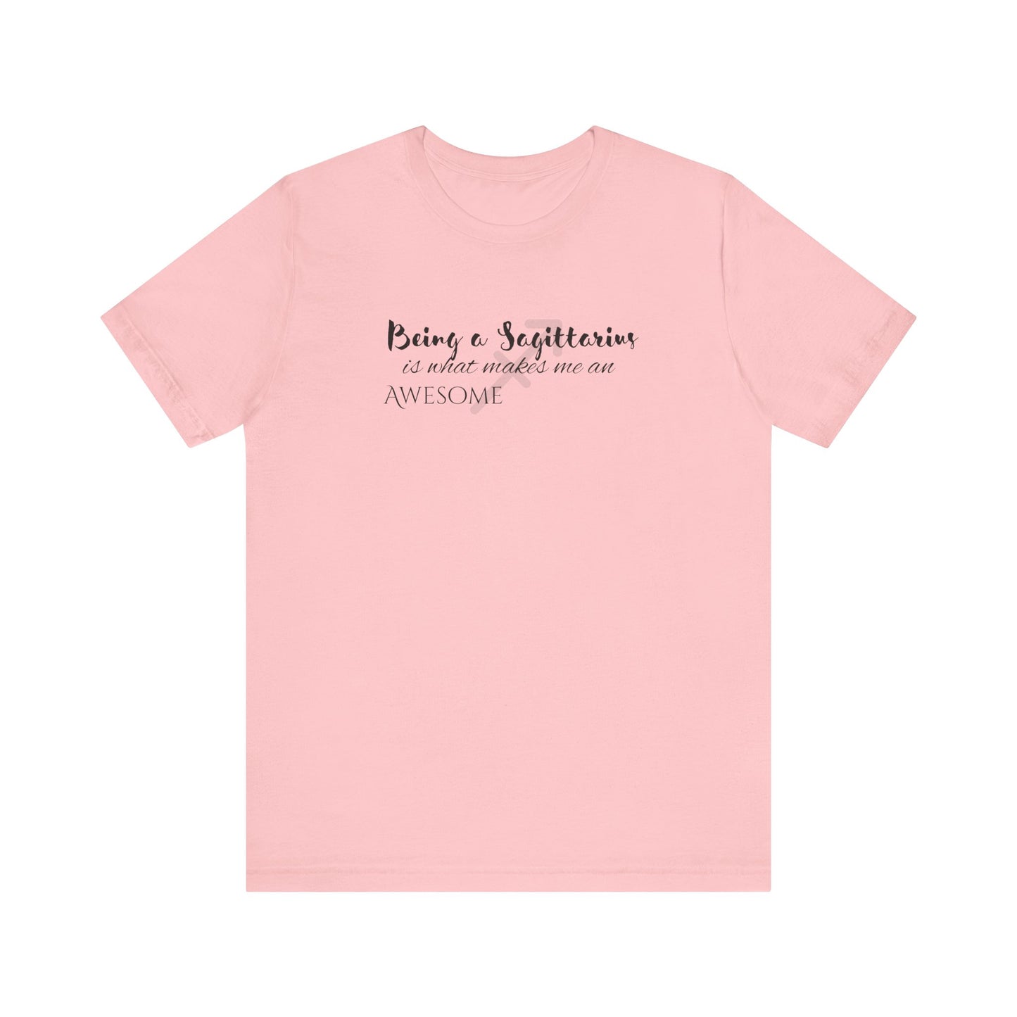 Awesome Unisex Sagittarius Tshirt | Horoscope Profession Tee Pink