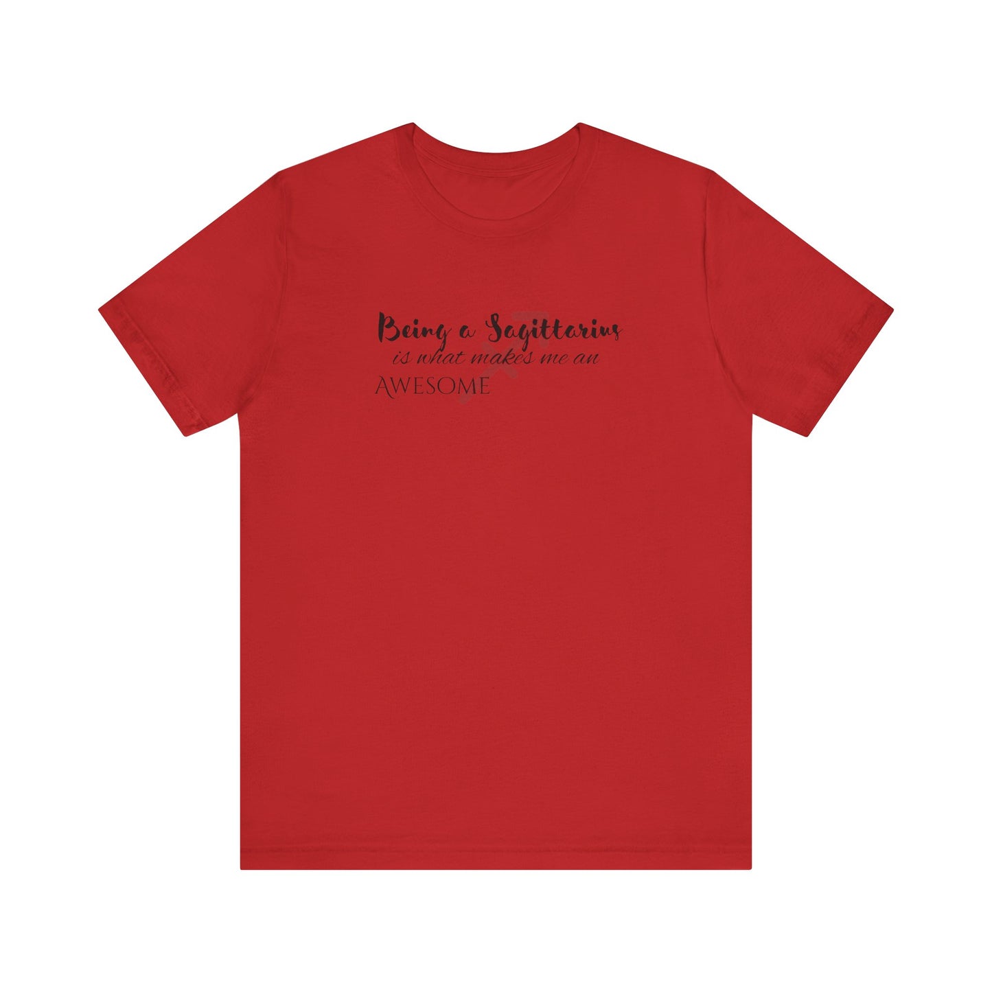Awesome Unisex Sagittarius Tshirt | Horoscope Profession Tee Red