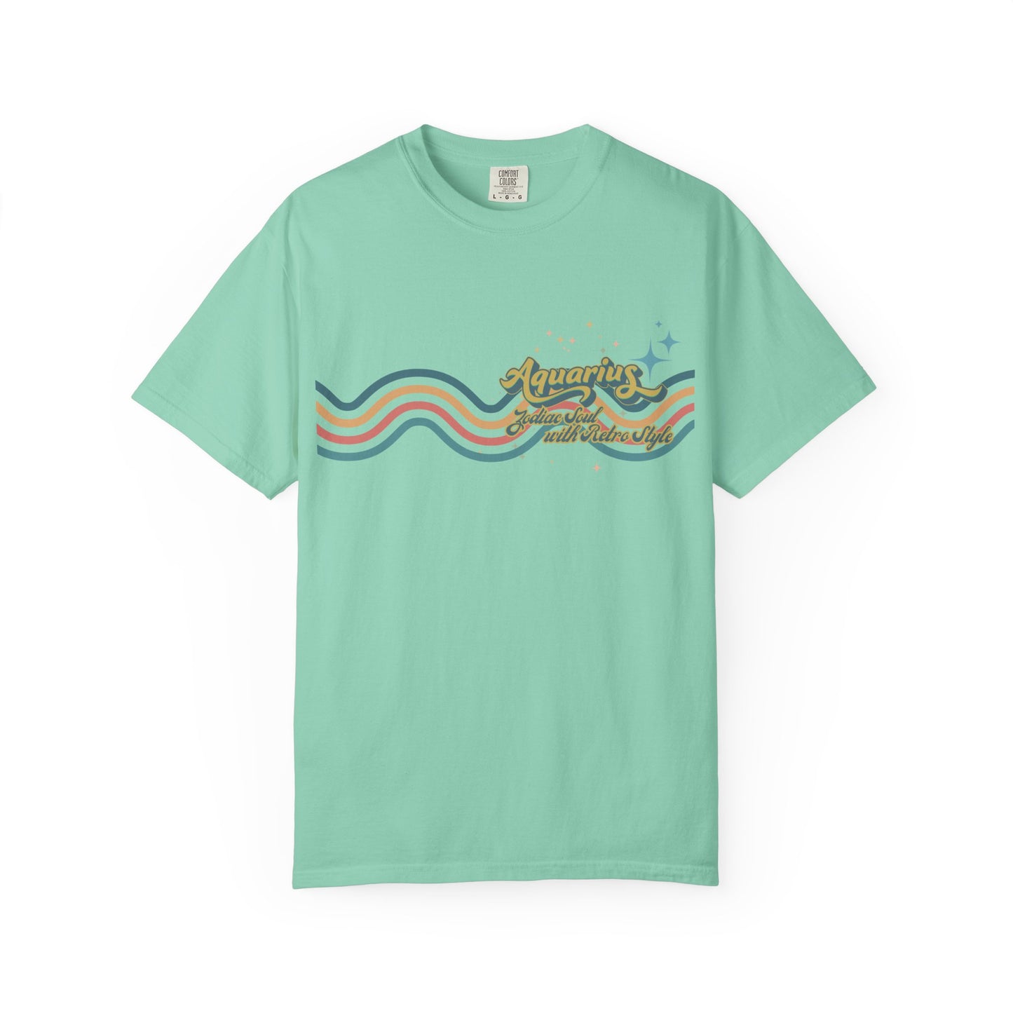 Aquarius Retro T-Shirt – Zodiac Soul Astrology Shirt for Aquarius Lovers Island Reef
