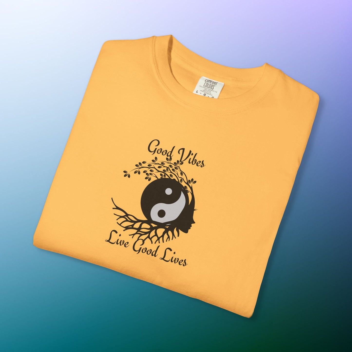 Good Vibes Live Good Lives T-Shirt – Yin Yang Tree of Life Tee