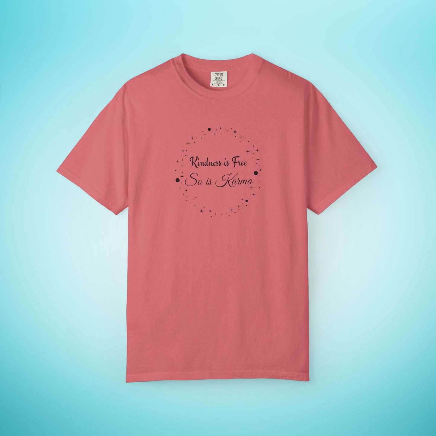 Kindness is Free Karma T-Shirt – Spiritual Quote Tee for Women – Soft Cotton Graphic Shirt Watermelon