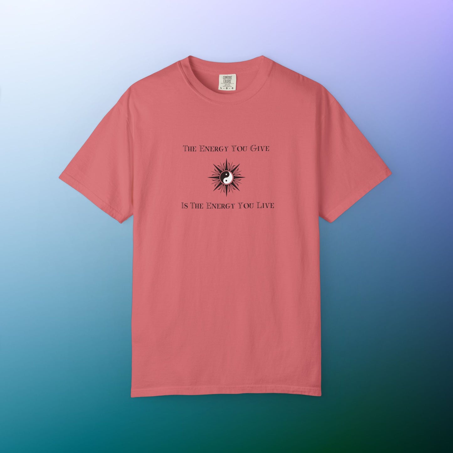 The Energy You Give Is The Energy You Live – Spiritual Yin Yang T-Shirt Watermelon