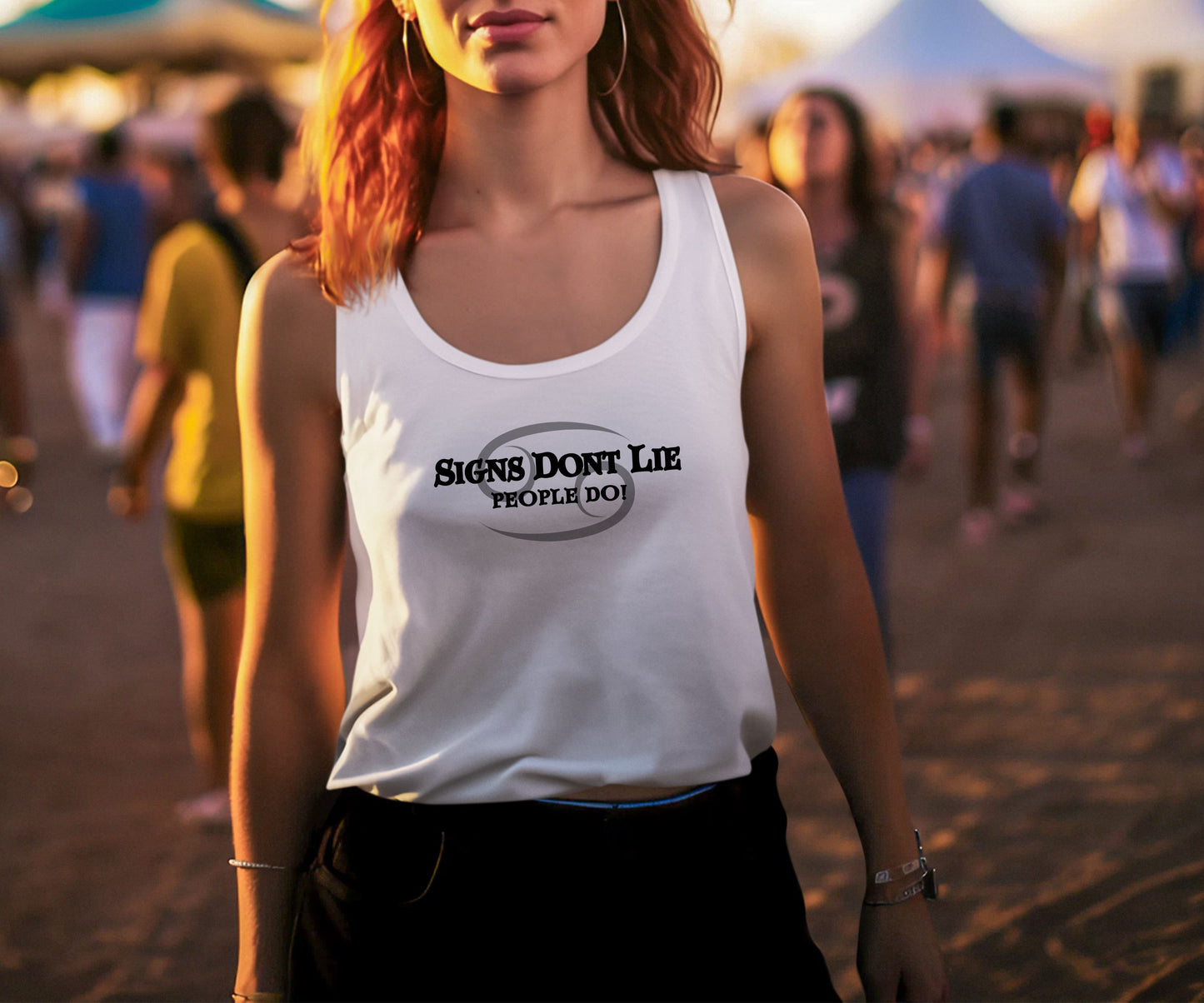 Signs Don't Lie, People Do! Zodiac Tank Top