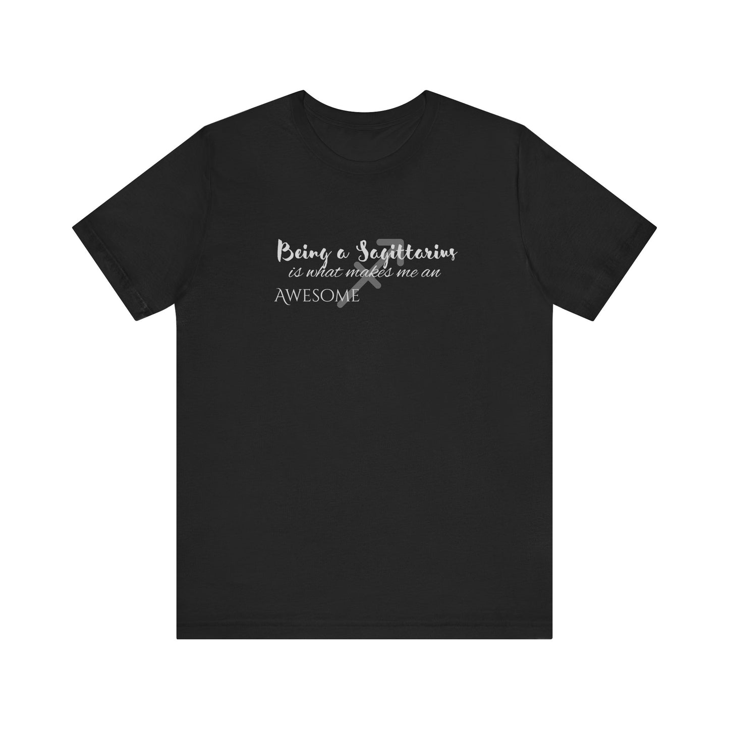 Awesome Unisex Sagittarius Tshirt | Horoscope Profession Tee Black