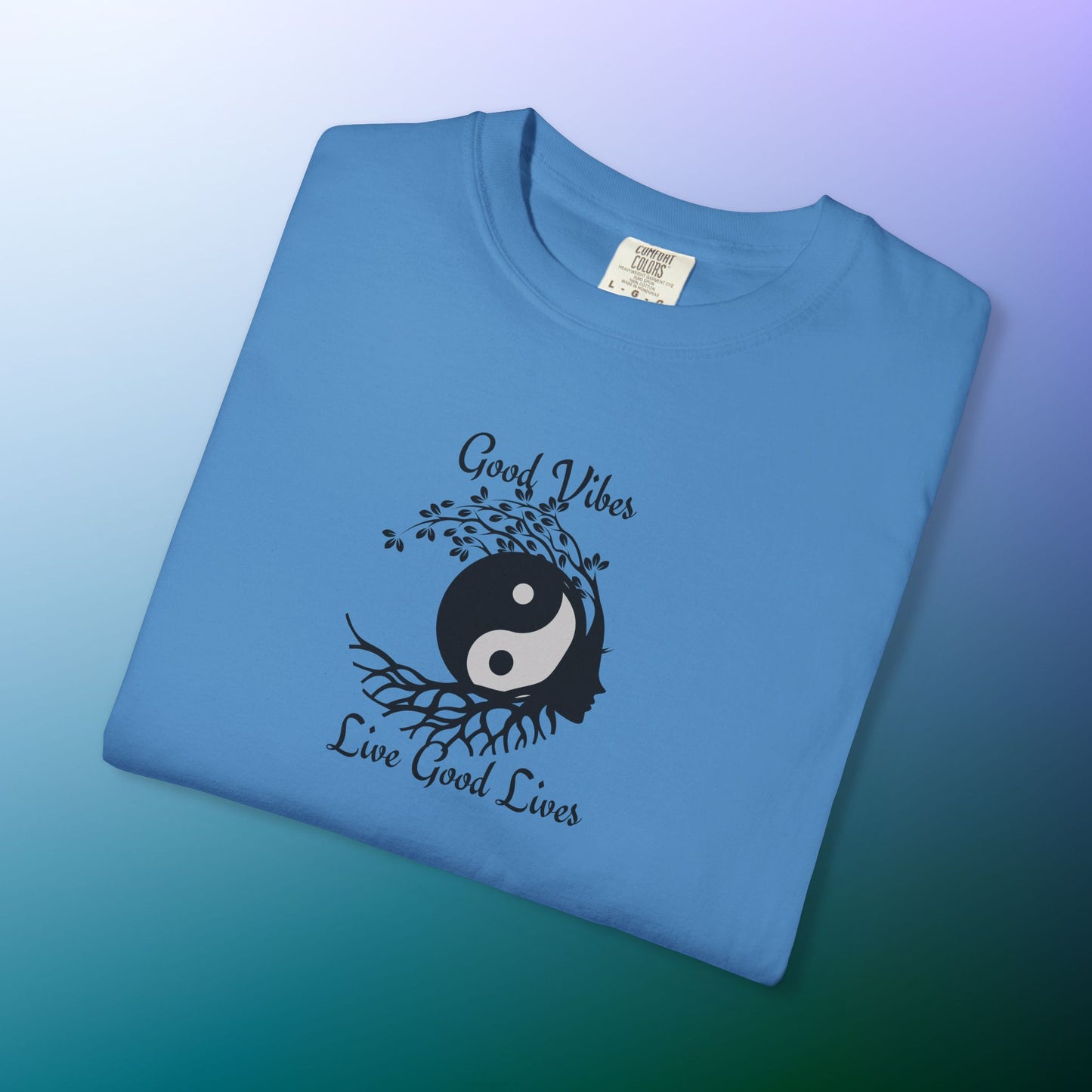 Good Vibes Live Good Lives T-Shirt – Yin Yang Tree of Life Tee