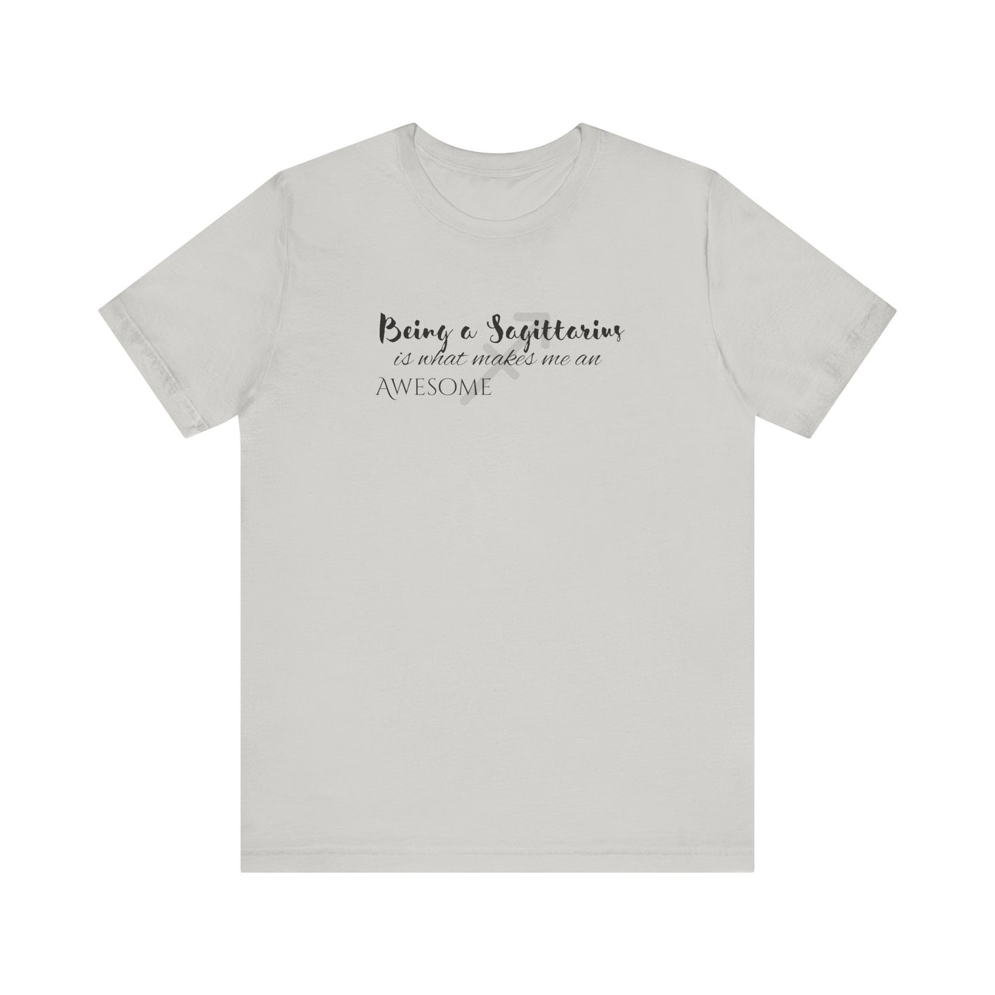Awesome Unisex Sagittarius Tshirt | Horoscope Profession Tee Silver