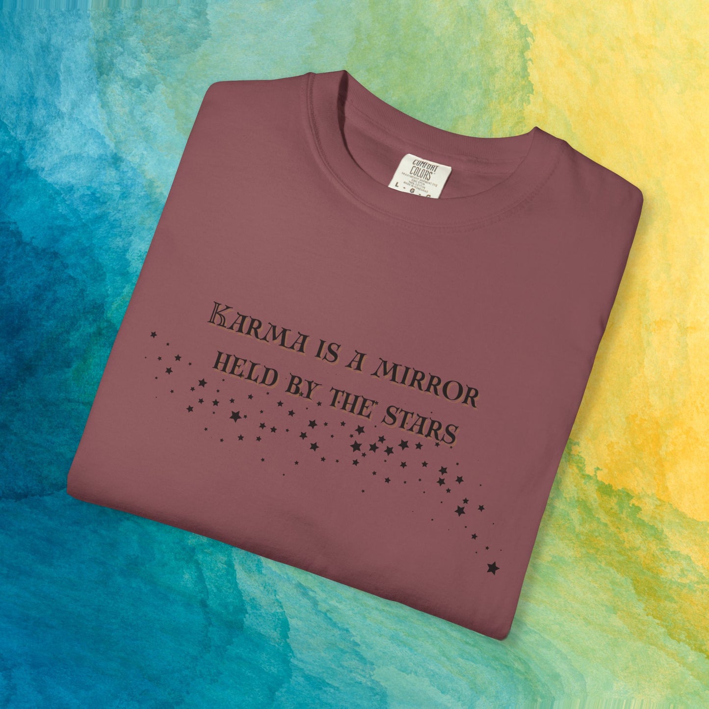 Karma Is a Mirror Held by the Stars – Spiritual Astrology T-Shirt