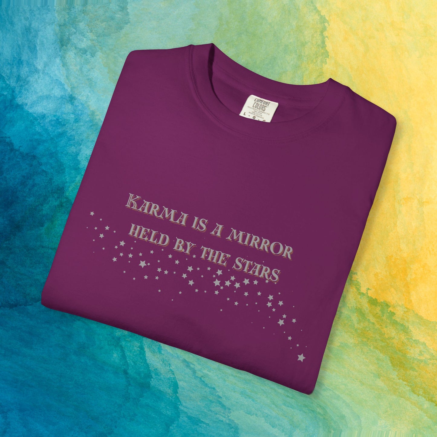 Karma Is a Mirror Held by the Stars – Spiritual Astrology T-Shirt