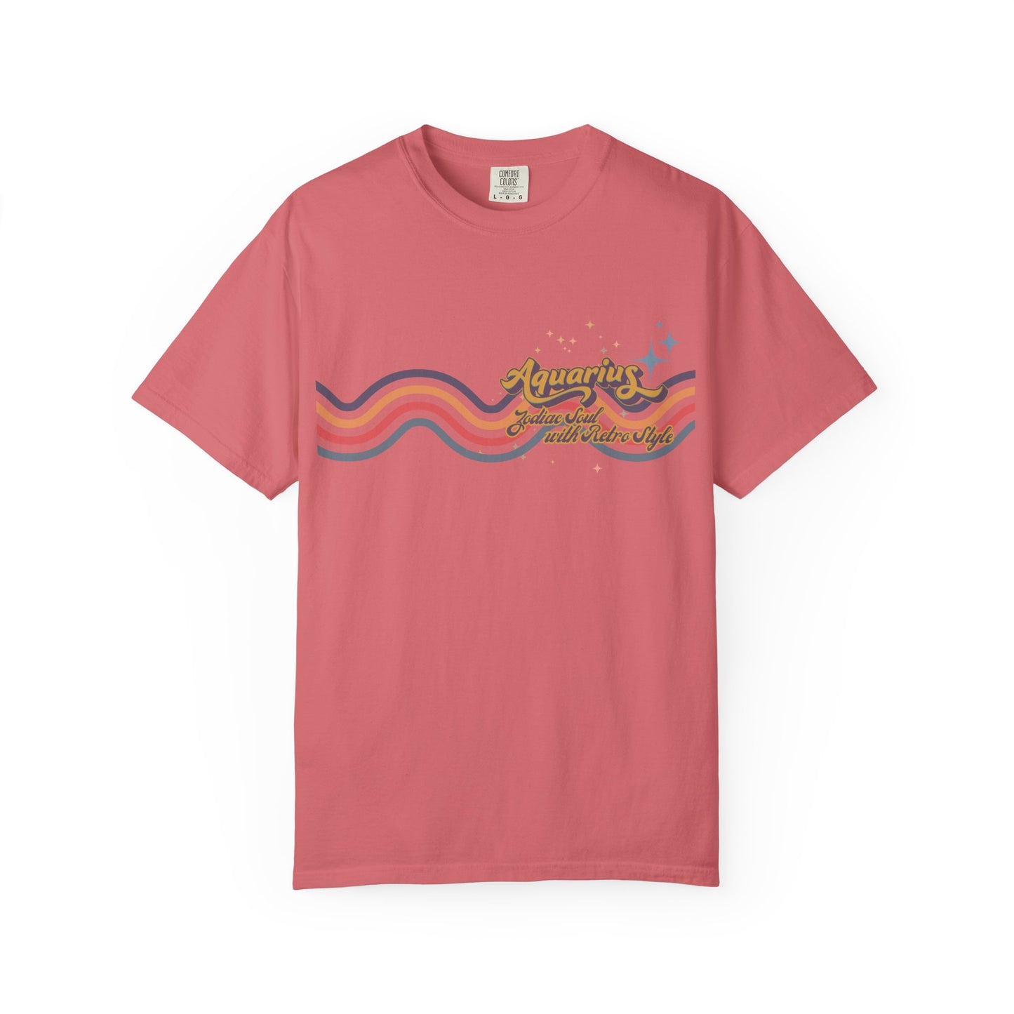 Aquarius Retro T-Shirt – Zodiac Soul Astrology Shirt for Aquarius Lovers Watermelon