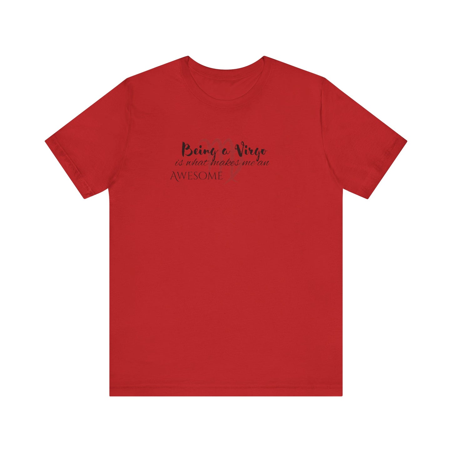 Awesome Unisex Virgo Tshirt | Horoscope Profession Tee Red