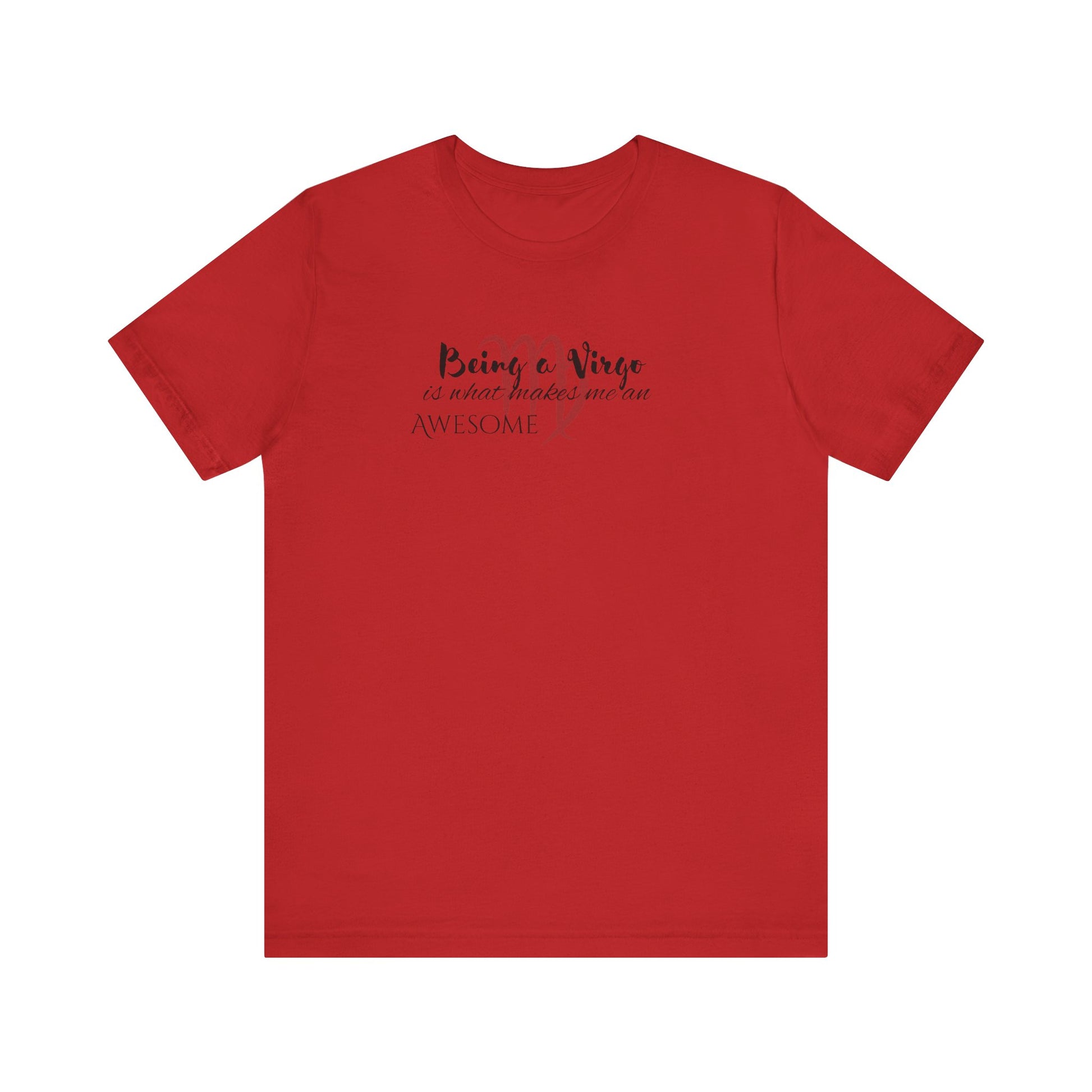Awesome Unisex Virgo Tshirt | Horoscope Profession Tee Red