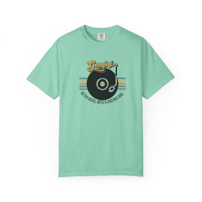 Gemini Retro T-shirt | Vinyl Record| Jukebox Rebel Island Reef
