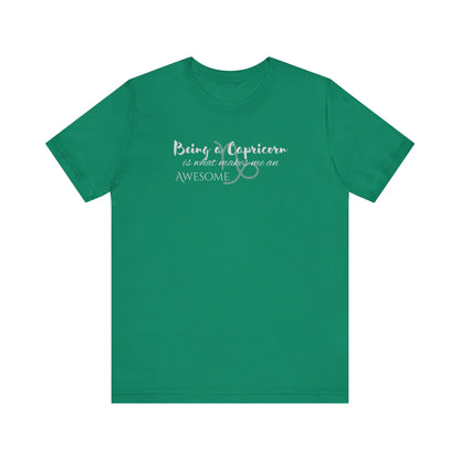 Awesome Unisex Capricorn Tshirt | Horoscope Profession Tee Kelly