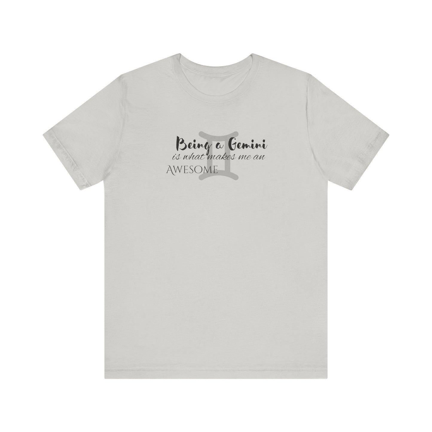 Awesome Unisex Gemini Tshirt | Horoscope Profession Tee Silver