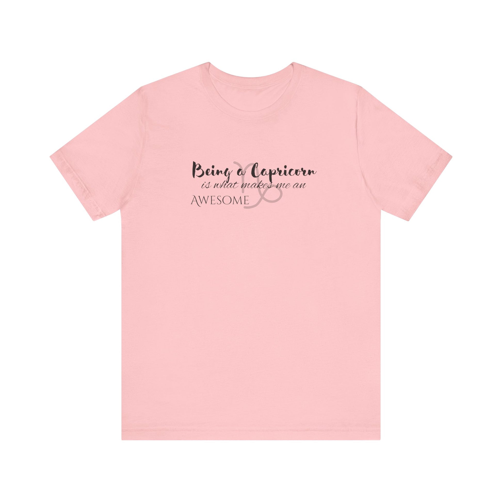 Awesome Unisex Capricorn Tshirt | Horoscope Profession Tee Pink
