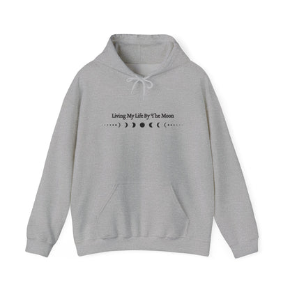 Living My Life by the Moon Hoodie – Moon Phase Astrology Sweatshirt Sport Grey