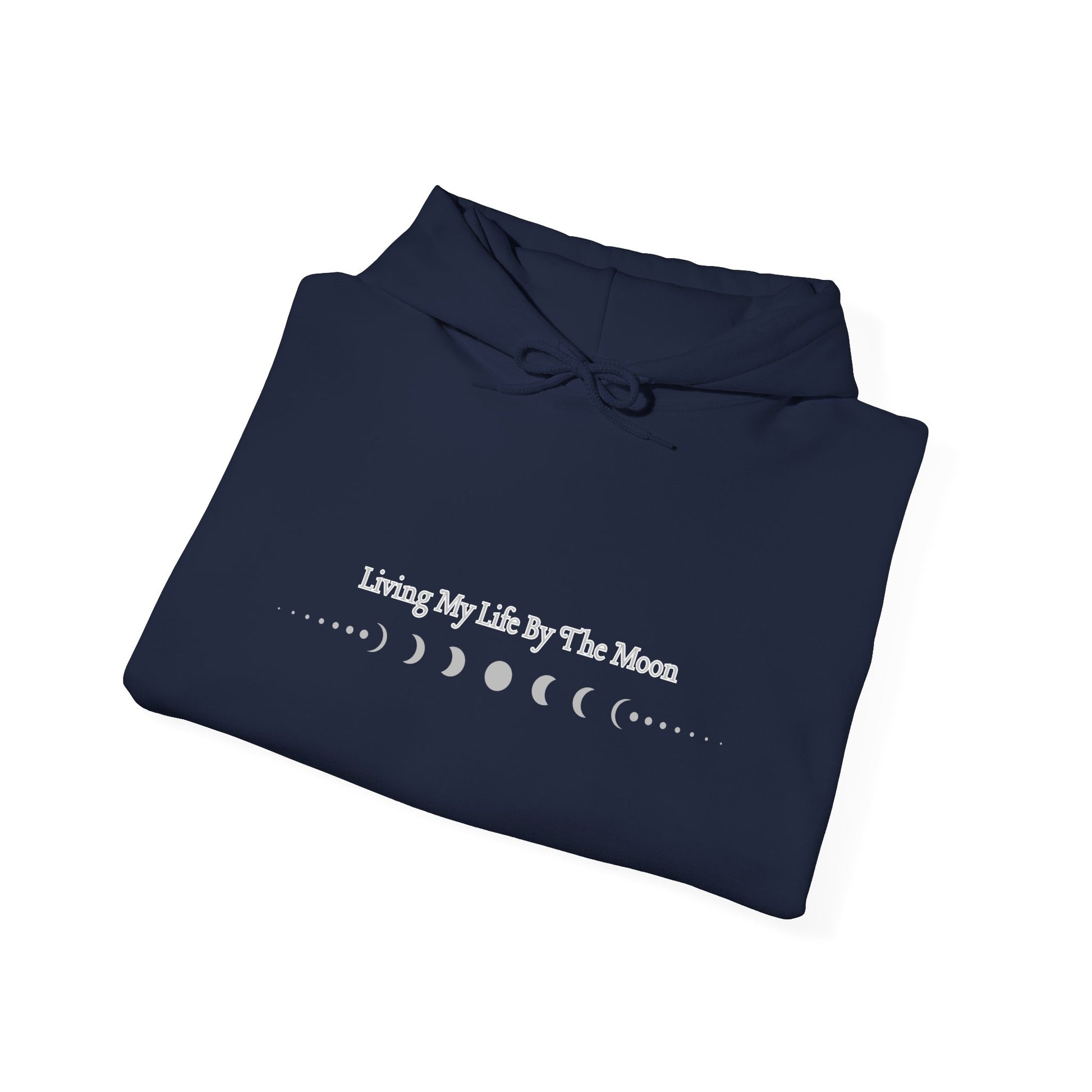 Living My Life by the Moon Hoodie – Moon Phase Astrology Sweatshirt