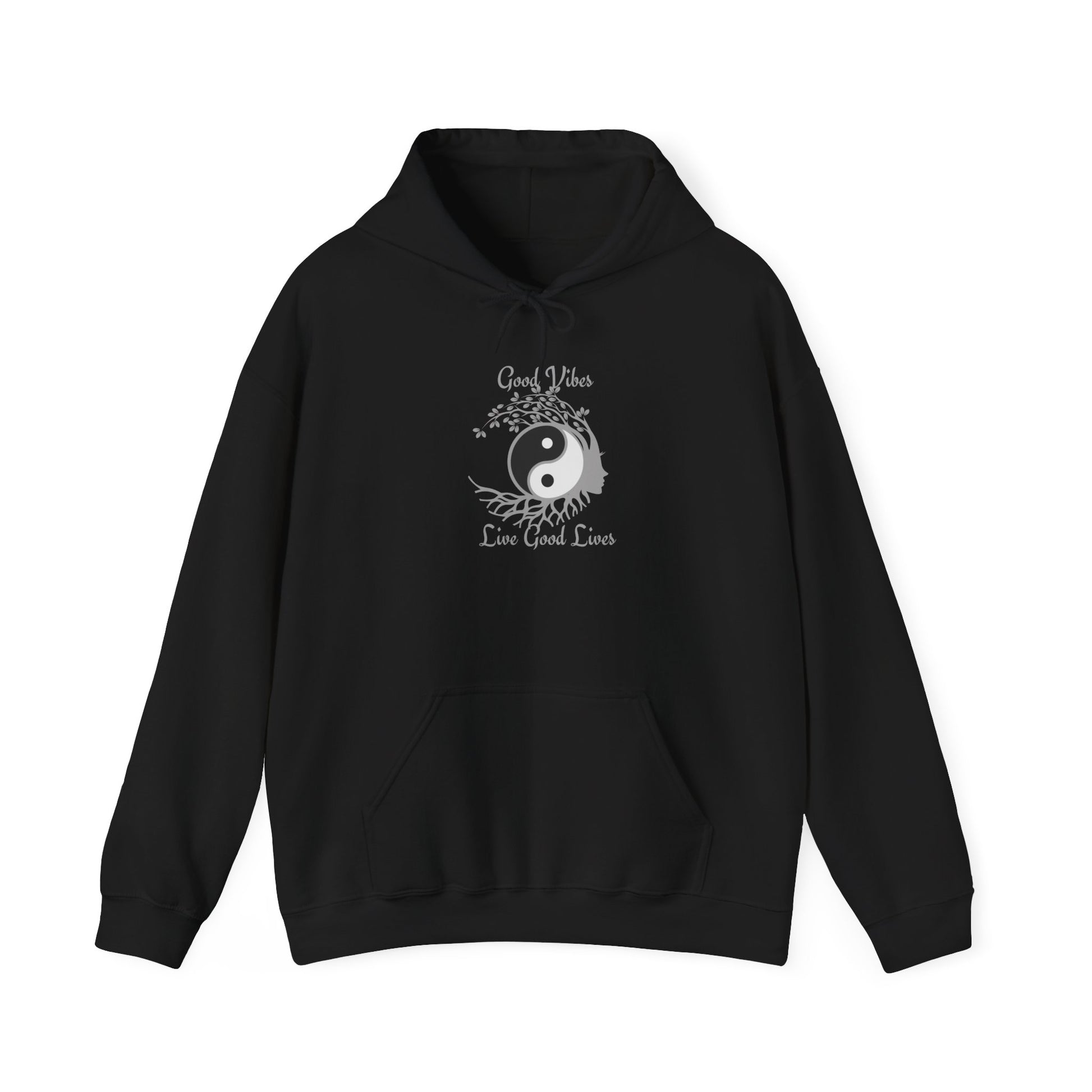 Good Vibes Hoodie – Manifestation & Mindfulness Apparel Black