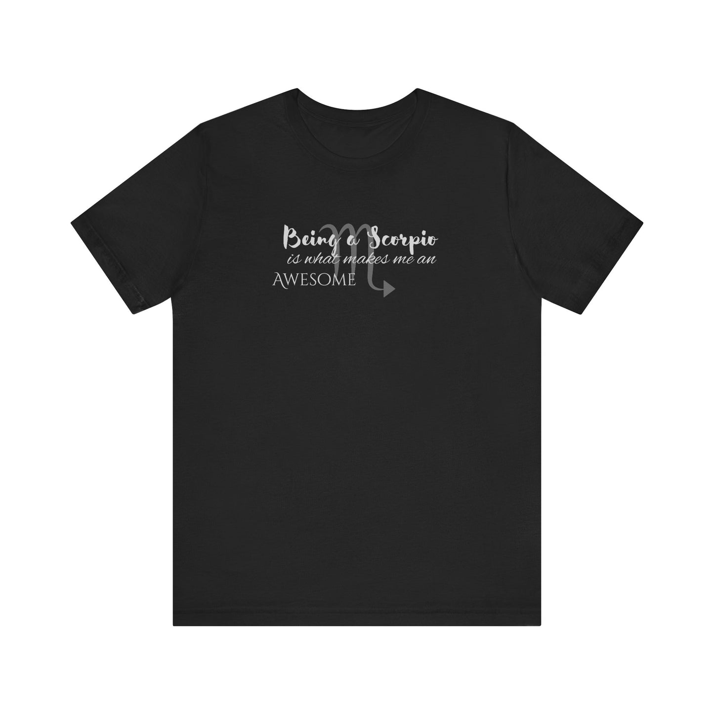 Awesome Unisex Scorpio Tshirt | Horoscope Profession Tee Black