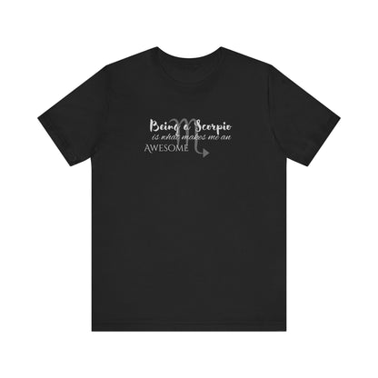 Awesome Unisex Scorpio Tshirt | Horoscope Profession Tee Black