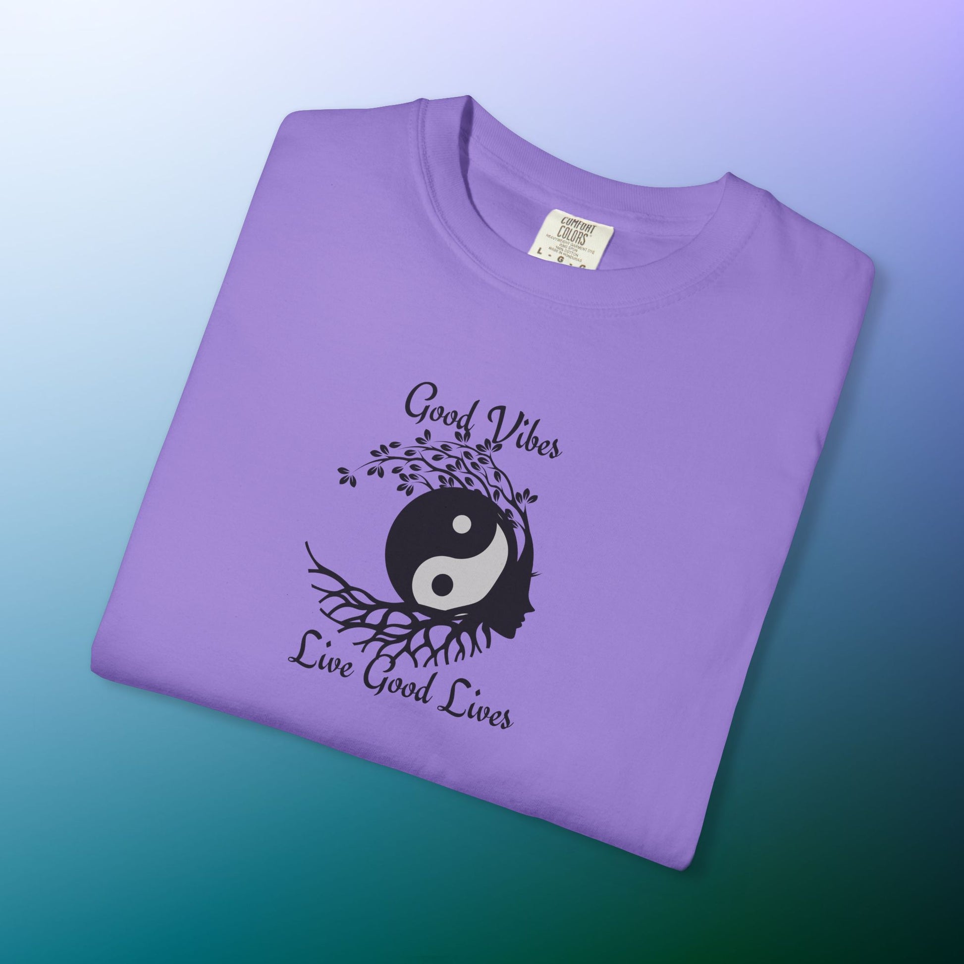 Good Vibes Live Good Lives T-Shirt – Yin Yang Tree of Life Tee