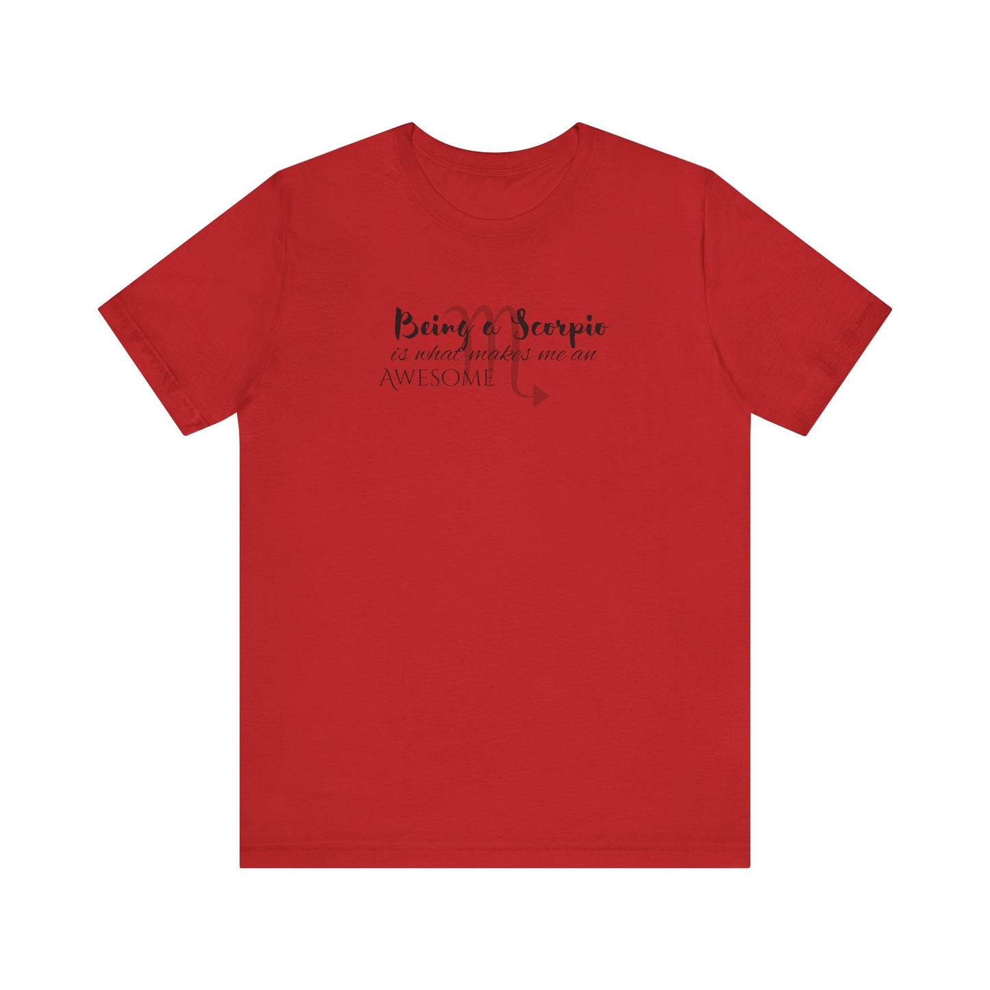 Awesome Unisex Scorpio Tshirt | Horoscope Profession Tee Red