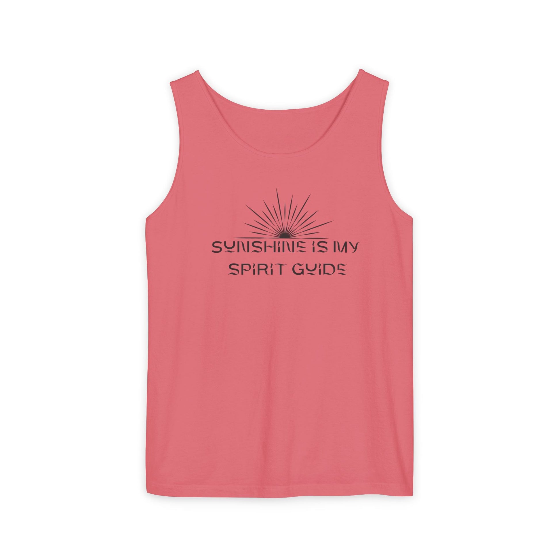 Sunshine Is My Spirit Guide Tank Top – Spiritual Unisex Summer Shirt Watermelon