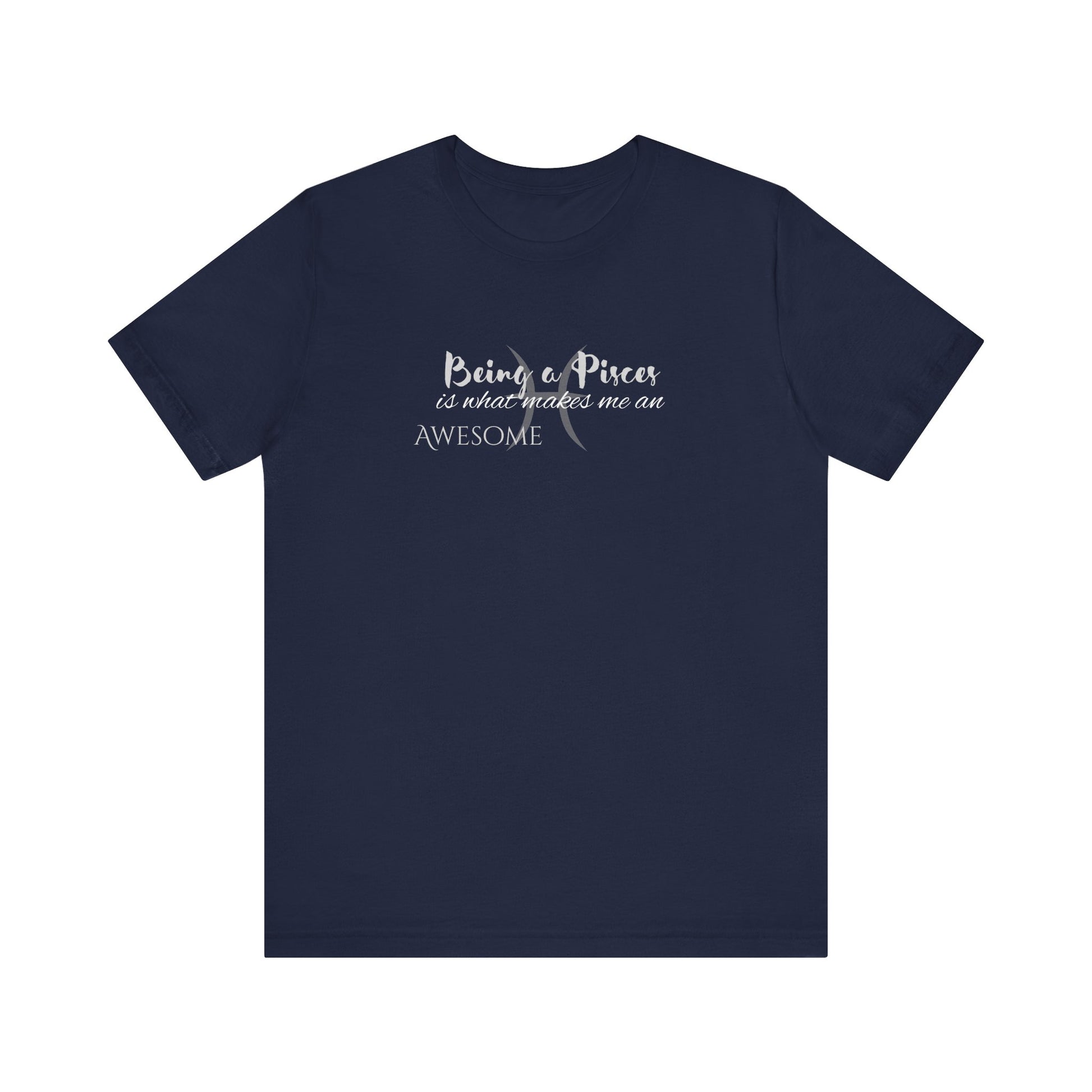 Awesome Unisex Pisces Tshirt | Horoscope Profession Tee Navy