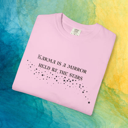 Karma Is a Mirror Held by the Stars – Spiritual Astrology T-Shirt