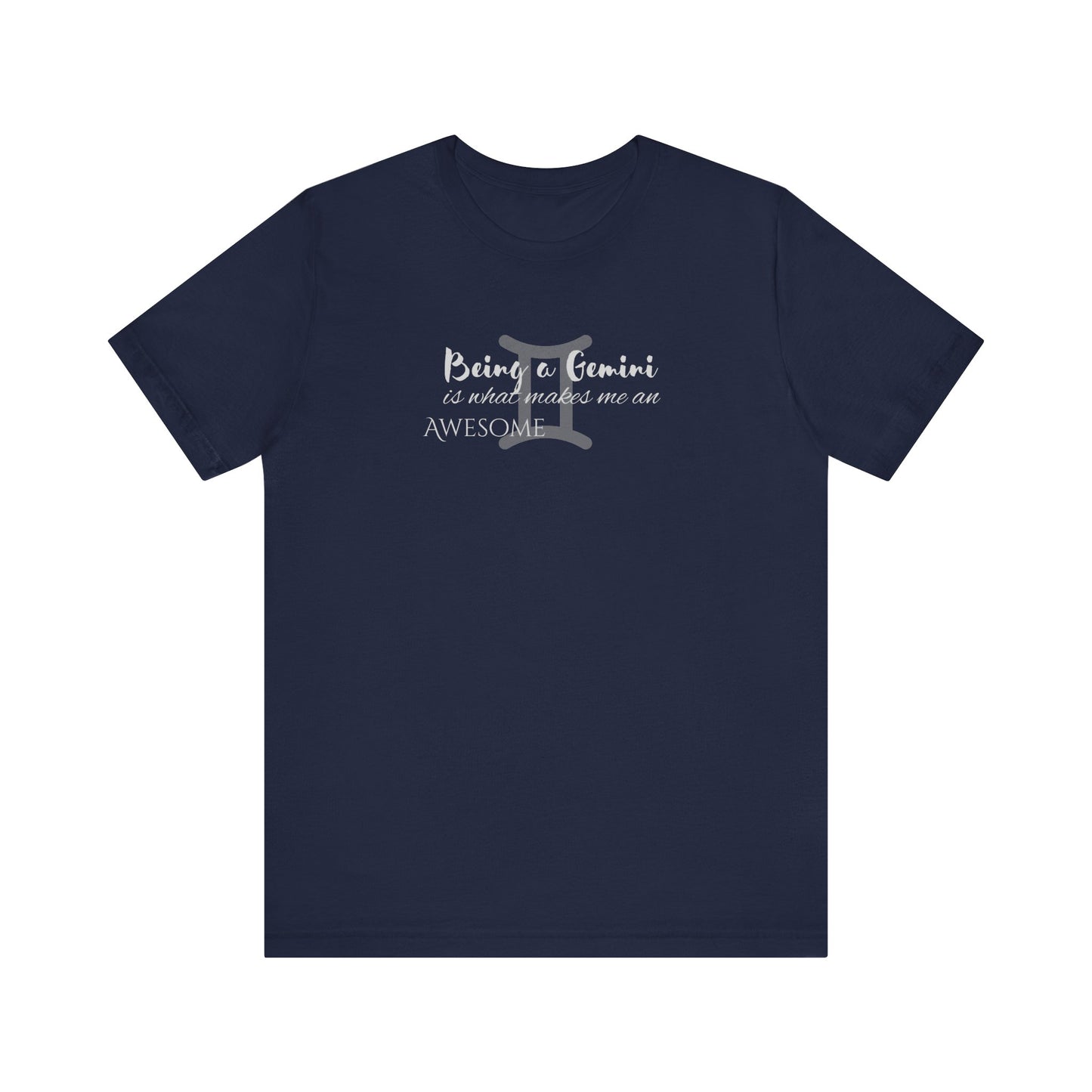 Awesome Unisex Gemini Tshirt | Horoscope Profession Tee Navy