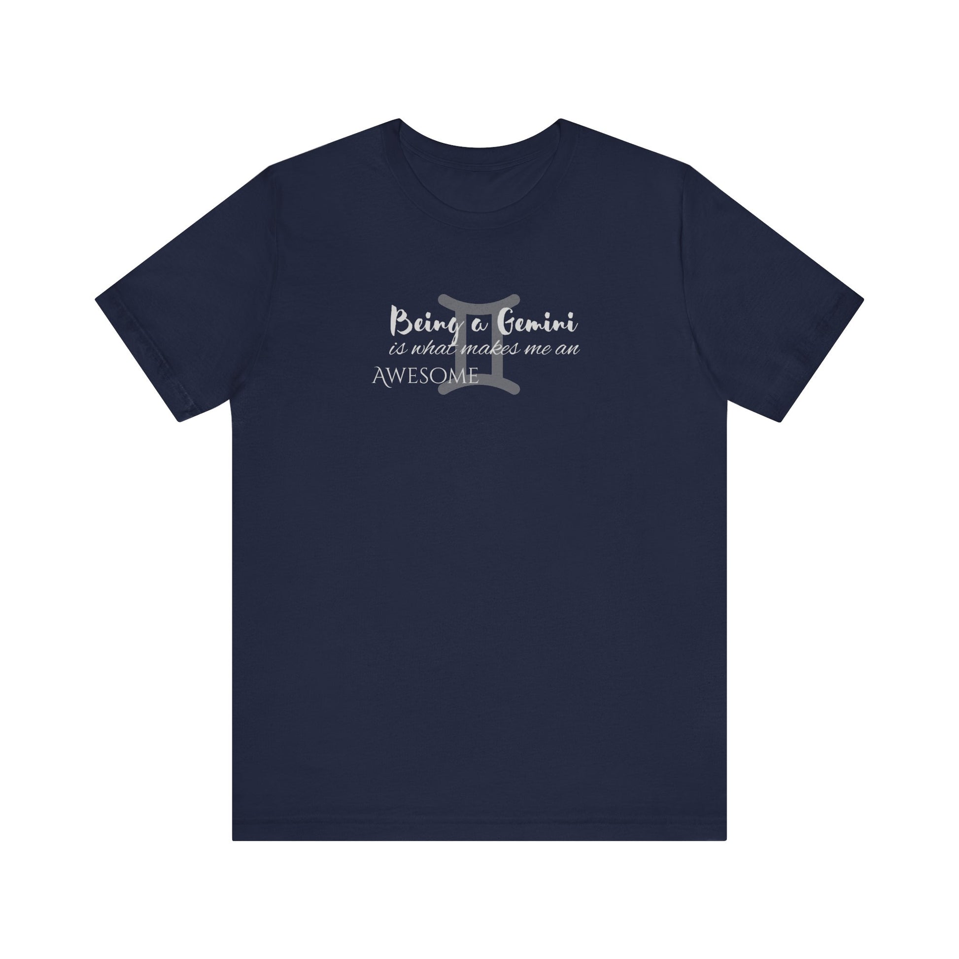 Awesome Unisex Gemini Tshirt | Horoscope Profession Tee Navy