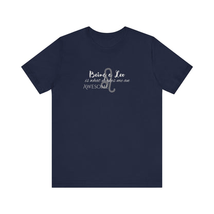 Awesome Unisex Leo Tshirt | Horoscope Profession Tee Navy