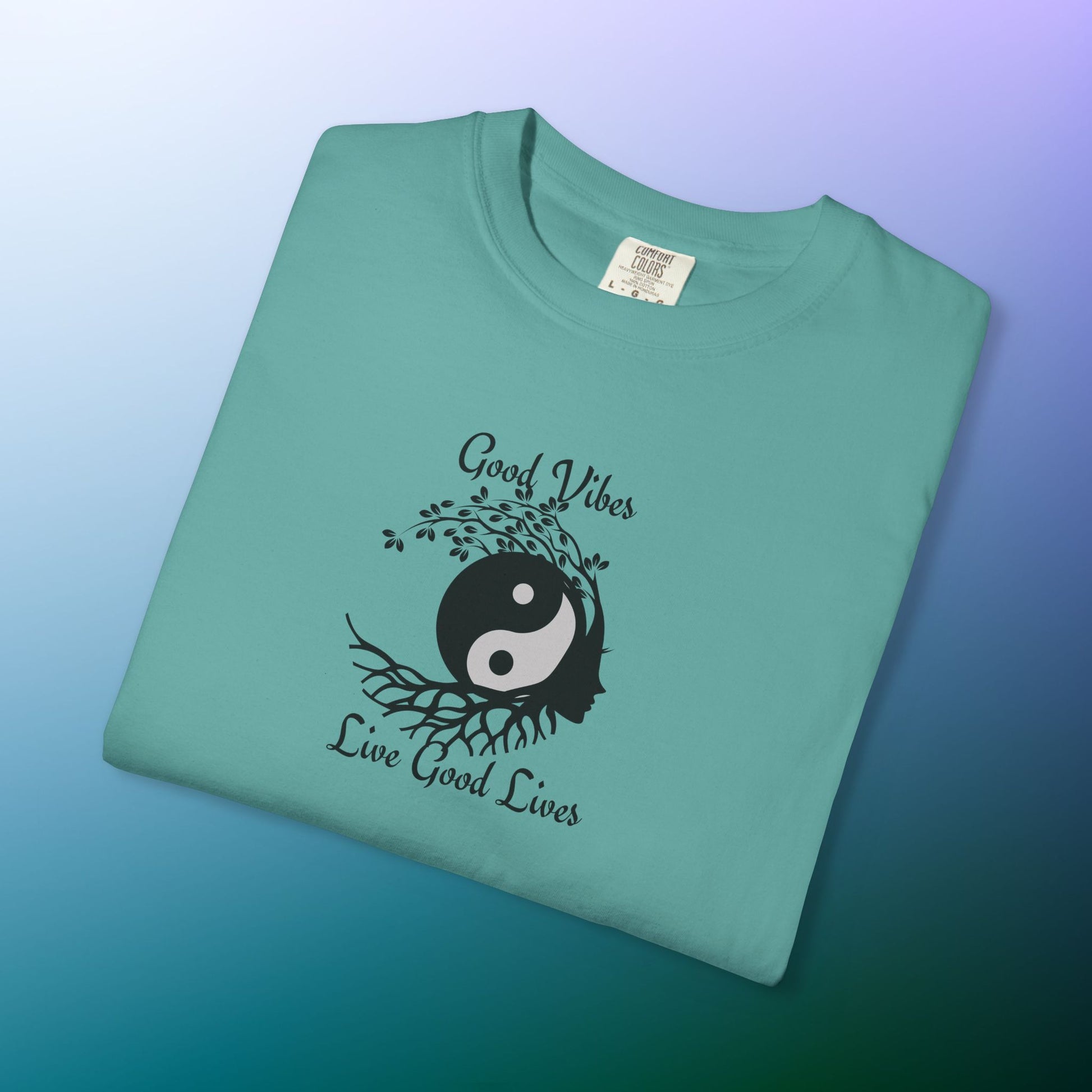 Good Vibes Live Good Lives T-Shirt – Yin Yang Tree of Life Tee
