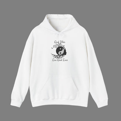 Good Vibes Hoodie – Manifestation & Mindfulness Apparel White