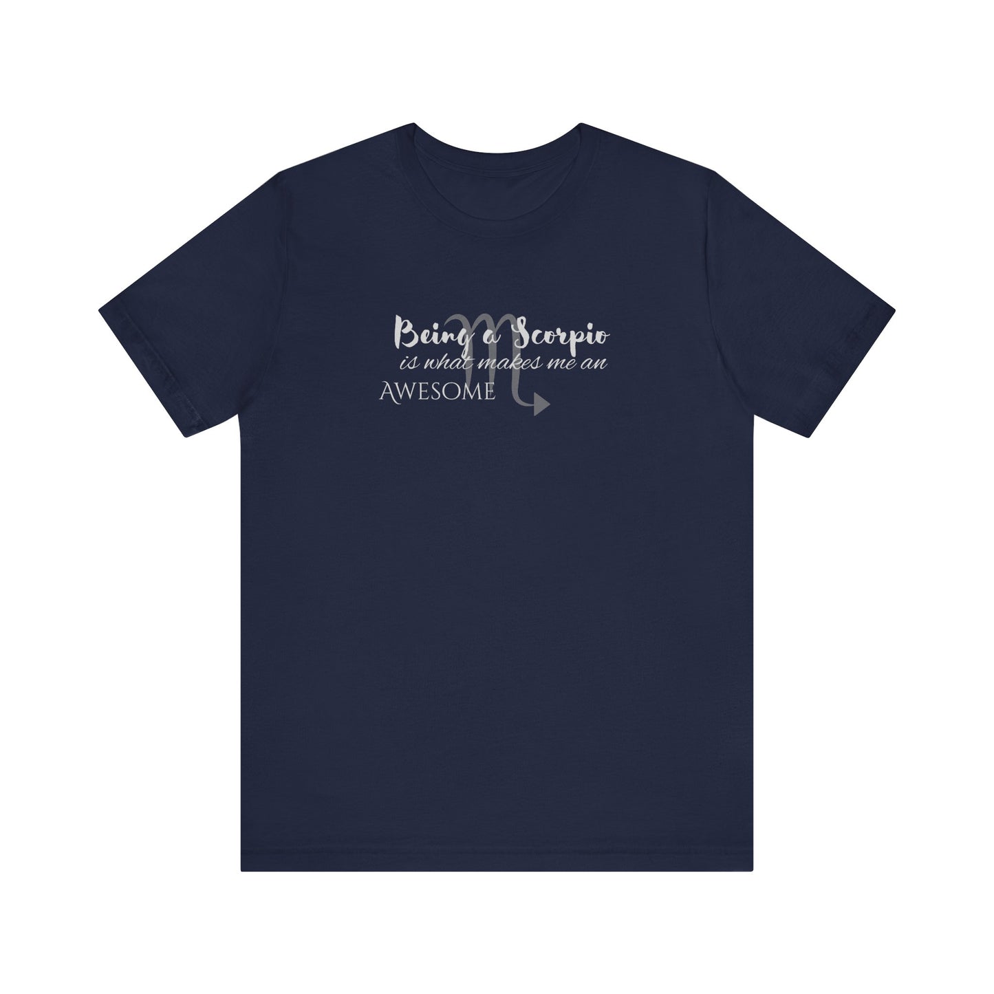 Awesome Unisex Scorpio Tshirt | Horoscope Profession Tee Navy