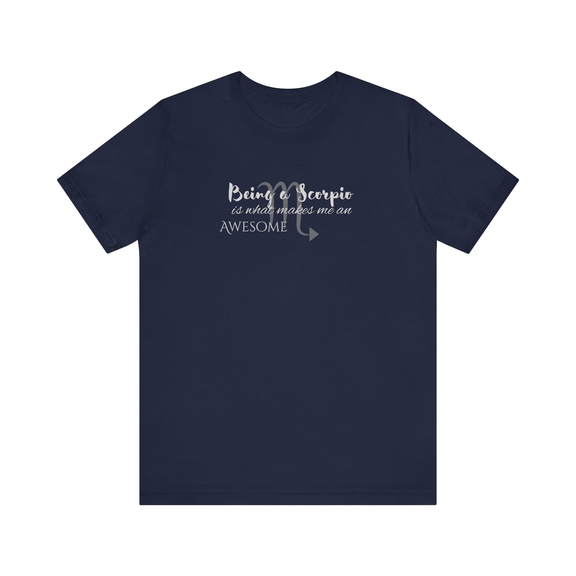 Awesome Unisex Scorpio Tshirt | Horoscope Profession Tee Navy