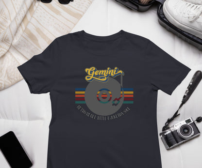 Gemini Retro T-shirt | Vinyl Record| Jukebox Rebel