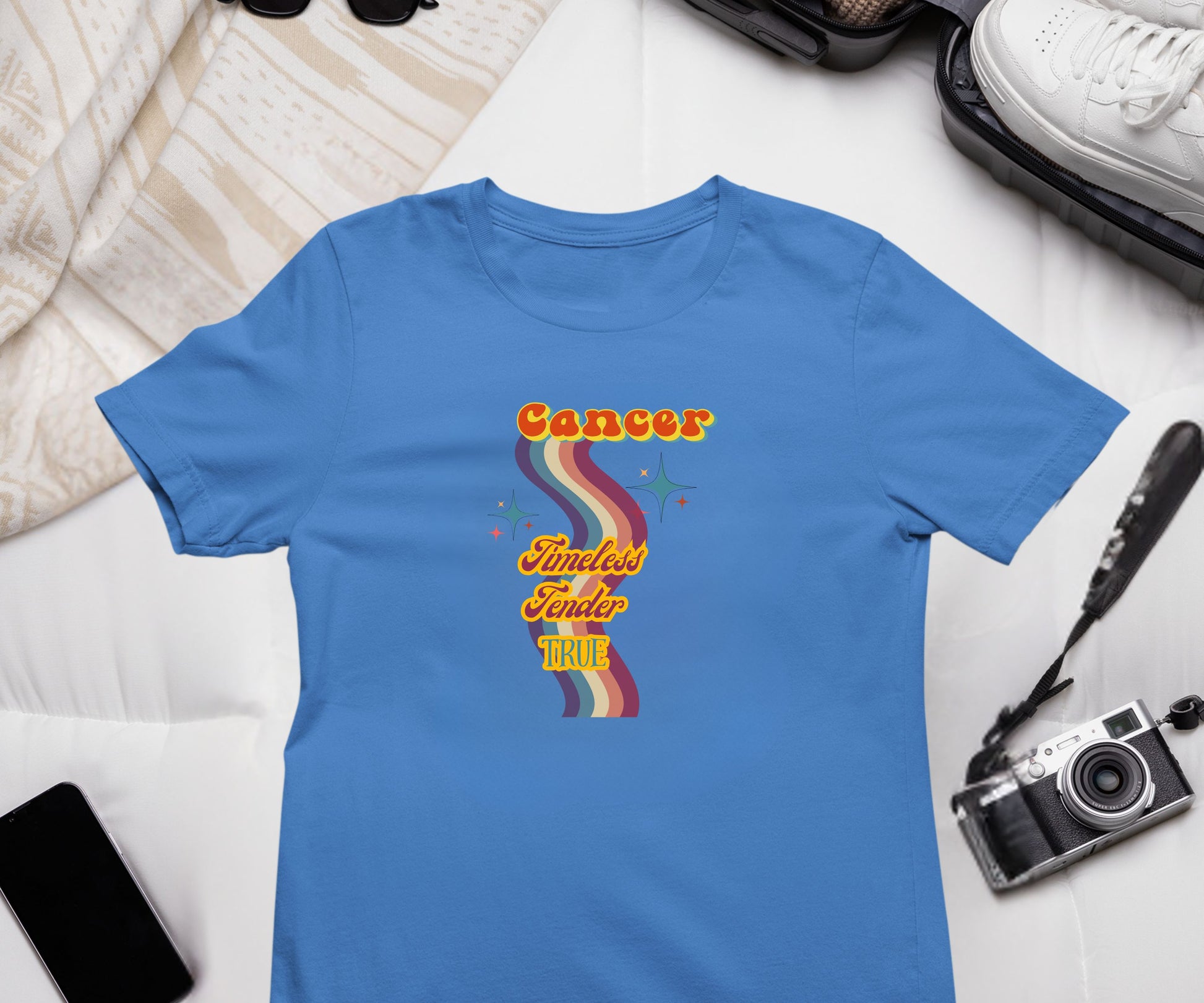 Cancer Zodiac Retro T-Shirt – Timeless • Tender • True