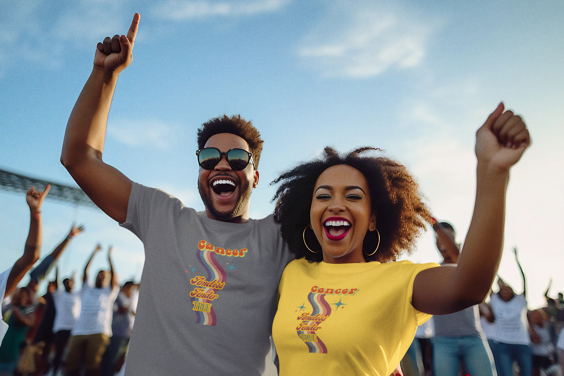 Cancer Zodiac Retro T-Shirt – Timeless • Tender • True