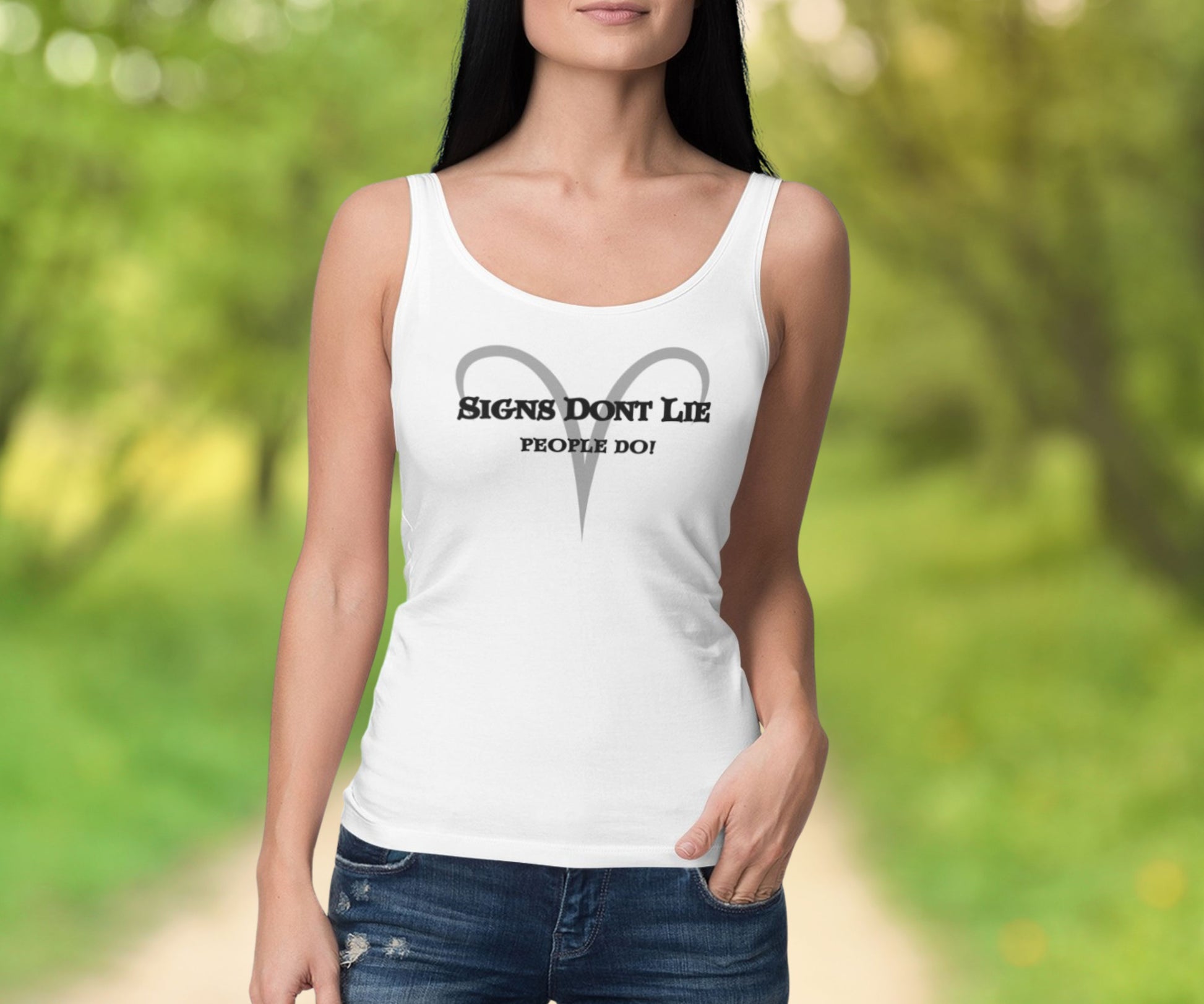 Signs Don't Lie, People Do! Zodiac Tank Top