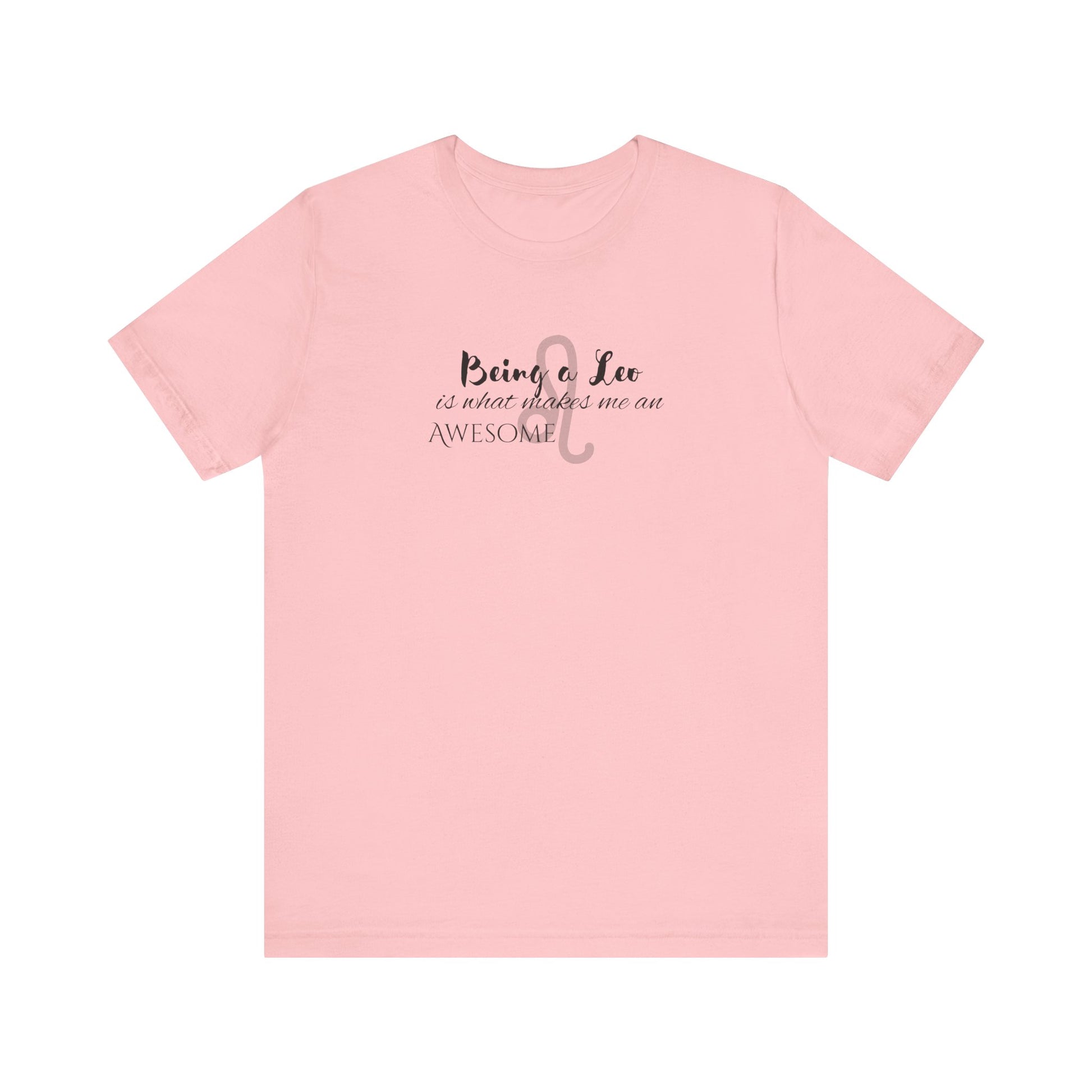 Awesome Unisex Leo Tshirt | Horoscope Profession Tee Pink