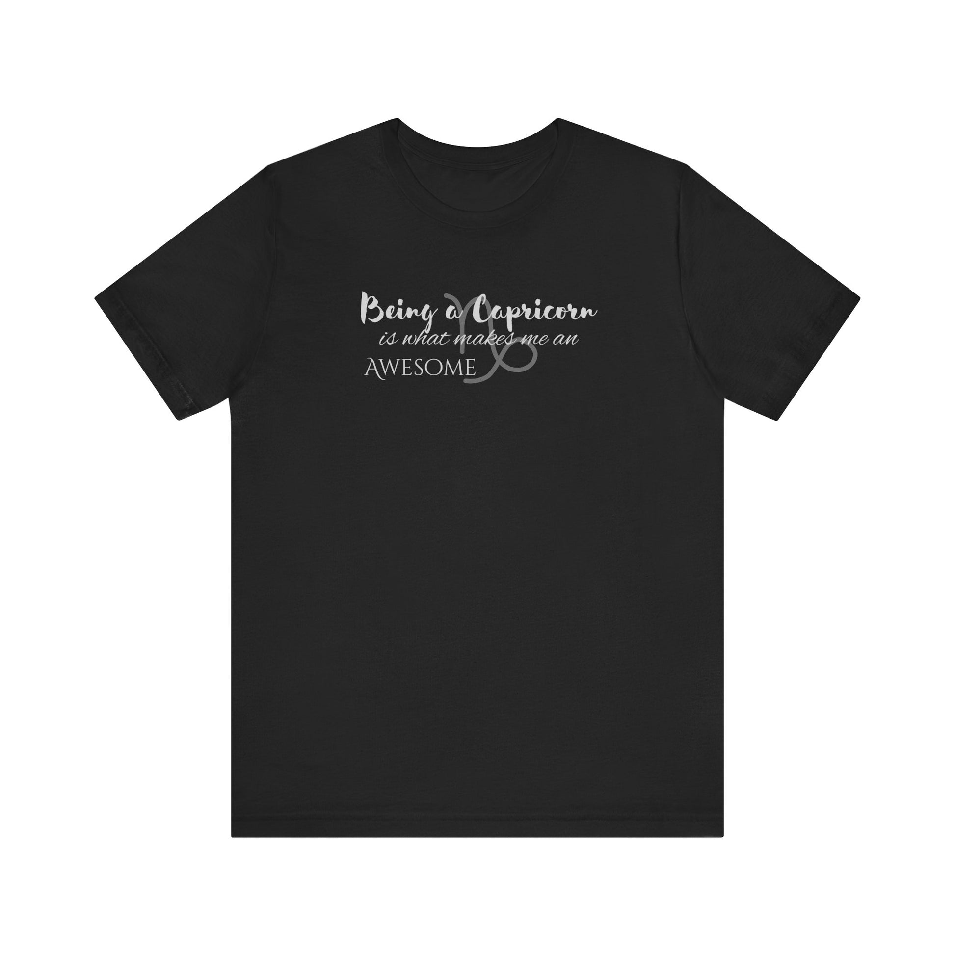 Awesome Unisex Capricorn Tshirt | Horoscope Profession Tee Black