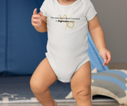 Baby Onesie for Capricorn Moms | Customized for all Genders | Horoscope bodysuit