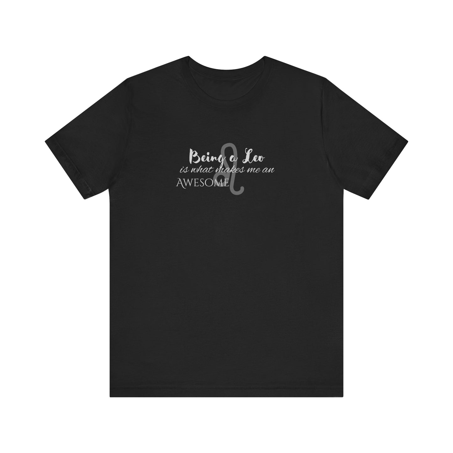 Awesome Unisex Leo Tshirt | Horoscope Profession Tee Black